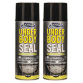 2X Underbody Seal Black Spray 400ml Spray Paint